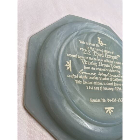 Incolay Studios Victorian Dream Homes Plates 125 Main & 212 Third Ave Lot of 2 - Picture 15 of 15